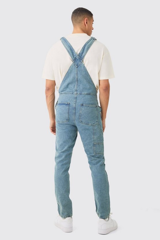 Lange Jeans-Latzhose