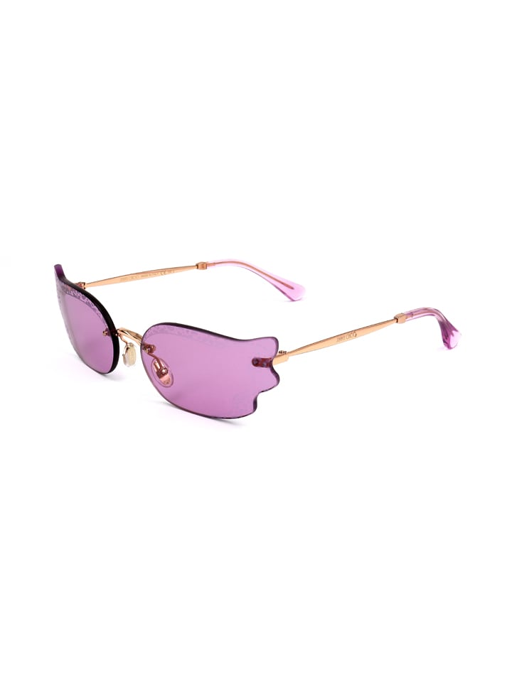 Jimmy Choo Damen-Sonnenbrille in Lila-Gold günstig kaufen 65
