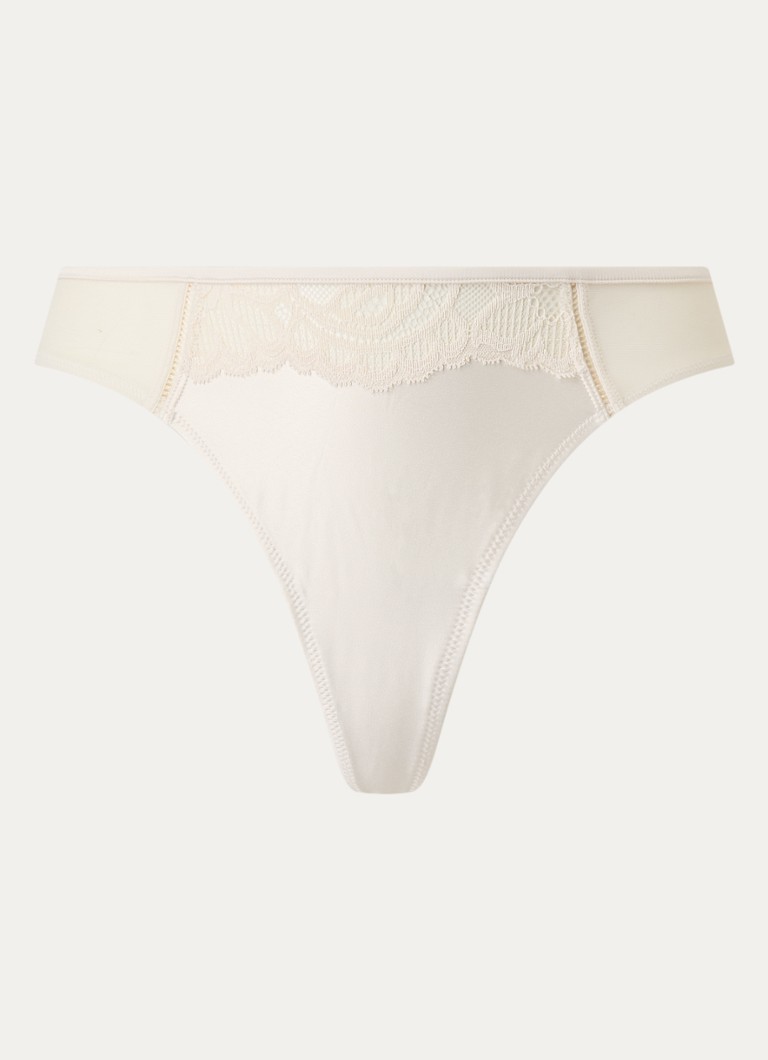 Chiloți tanga infinity din dantelă satinată HUGO BOSS