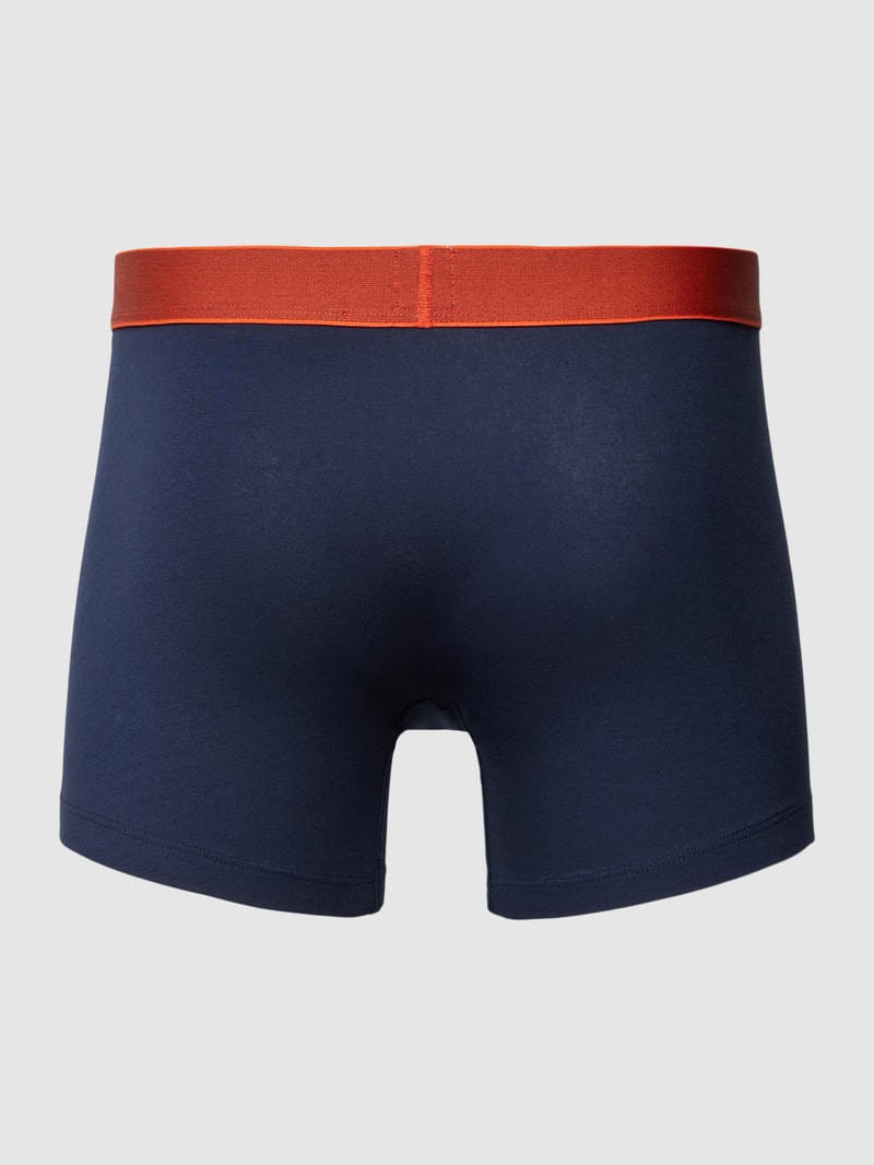 Boxershorts mit Label-Bund Modell 'DYSTOPIAN' im 2er-Pack in dunkelblau