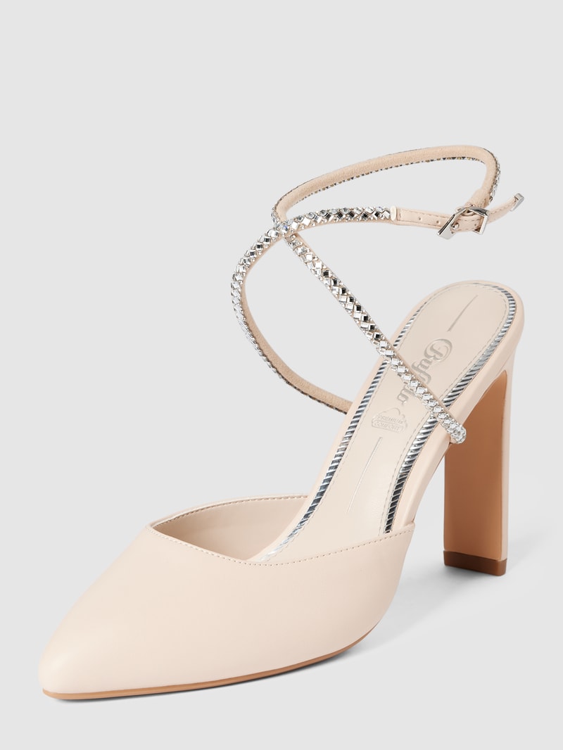 Pumps mit Strasssteinbesatz Modell 'JOLIE QUEEN' in beige