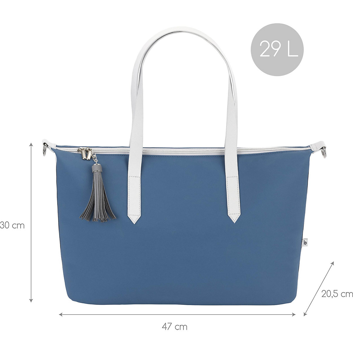 Wickeltasche Champs-Elysées Mineral Blue