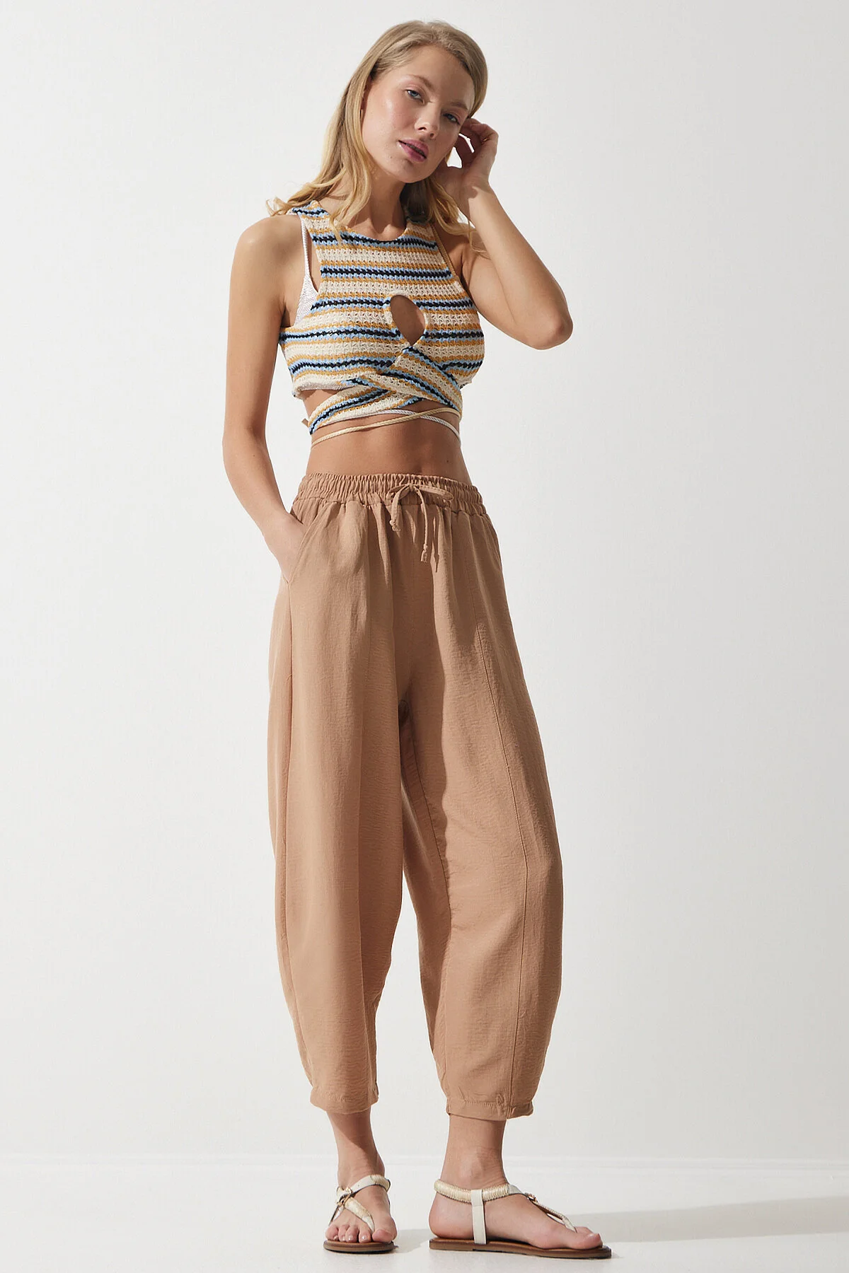 Happiness İstanbul  Hose - Beige - Karottenhose