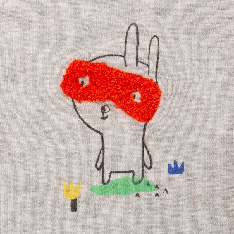 T-shirt bébé garçon masqué gris Catimini
