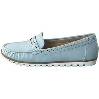 smiling for feet Mokassin in blau