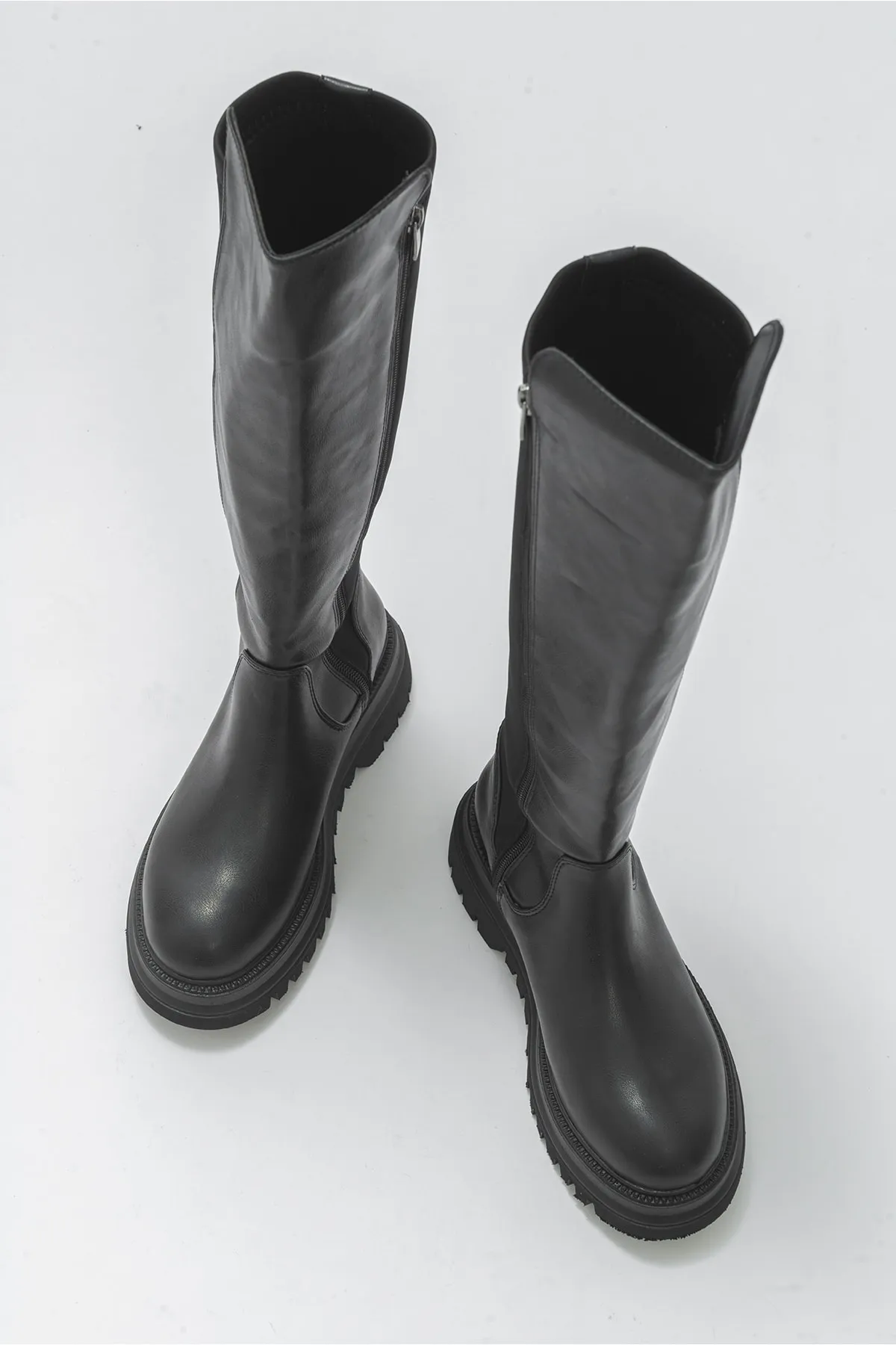 LuviShoes  Shadow Black Damenstiefel