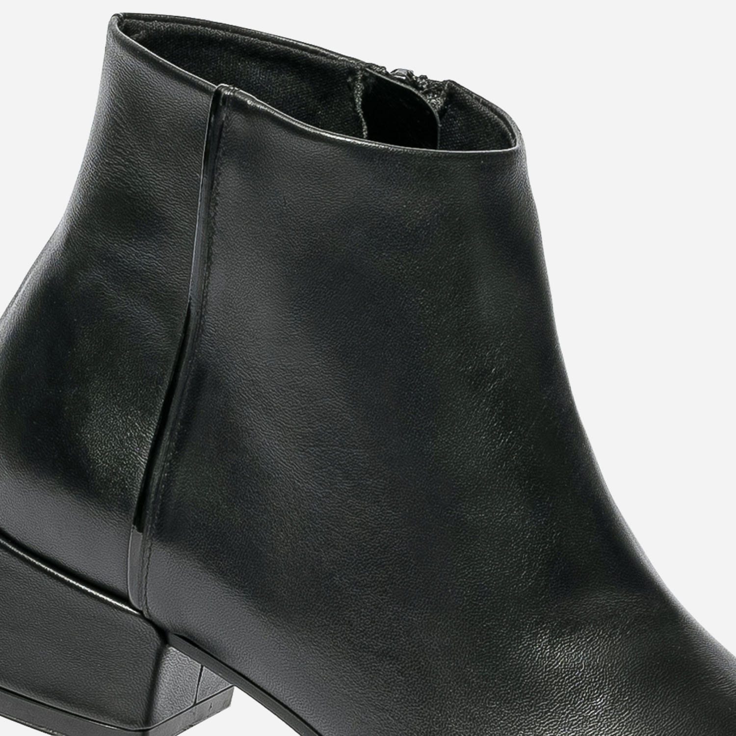 Boots noir en cuir