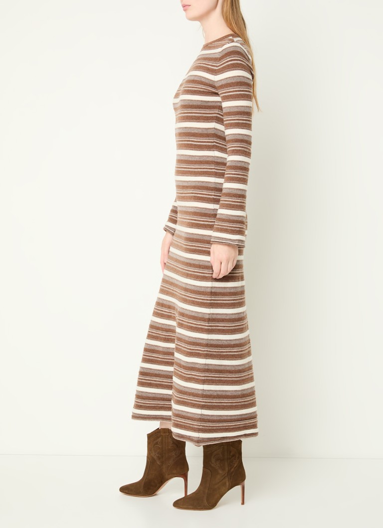 Abito midi a righe in lana pregiata di Claudie Pierlot