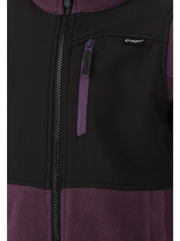 Zigzag Fleecejacke Carson in 4149 Purple Pennant günstig kaufen