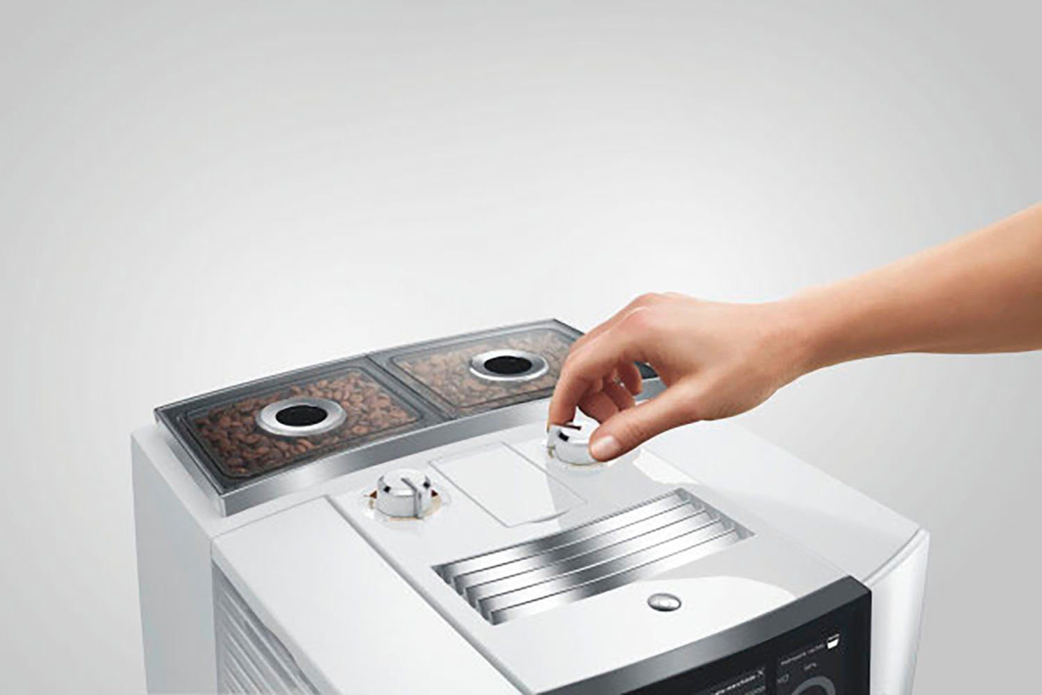 JURA Kaffeevollautomat 15594 J8 twin Diamond White (EA)