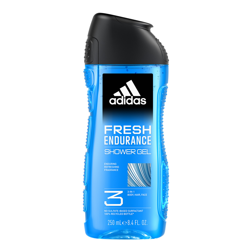 adidas Fresh Endurance -  Parfum rafraîchissant, Vegan et testé dermatologiquement. Gel douche - 250 ML