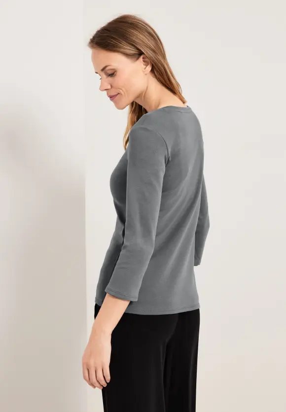 CECIL Basic Shirt mit Rundhals