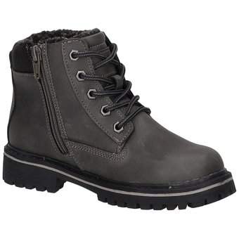 Tom Tailor Schnür Boots in schwarz