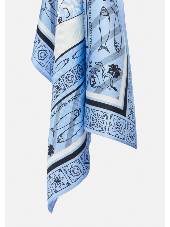 comma Tuch in Blau günstig kaufen onesize