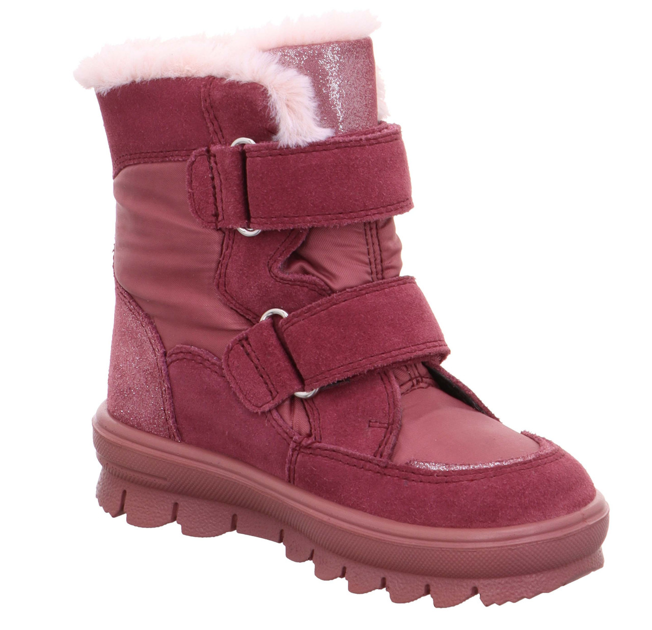 FLAVIA - Pink Boots mit Klettverschluss
