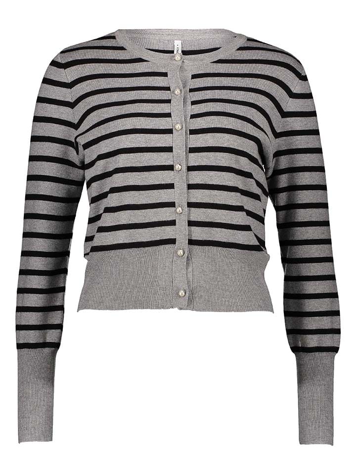ONLY Cardigan in Grau/ Schwarz günstig kaufen