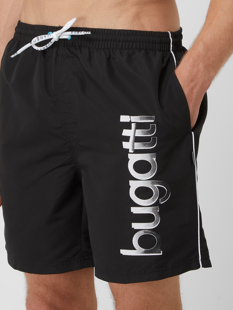 Badehose mit Logo in schwarz