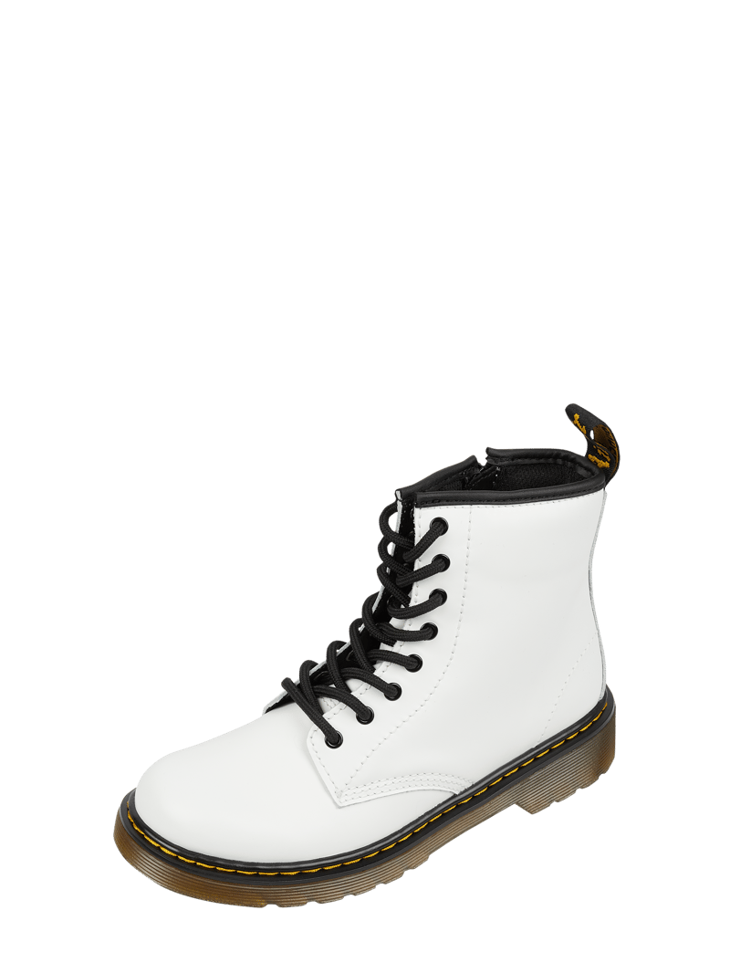 Boots aus Leder Modell 'Romario' in weiß