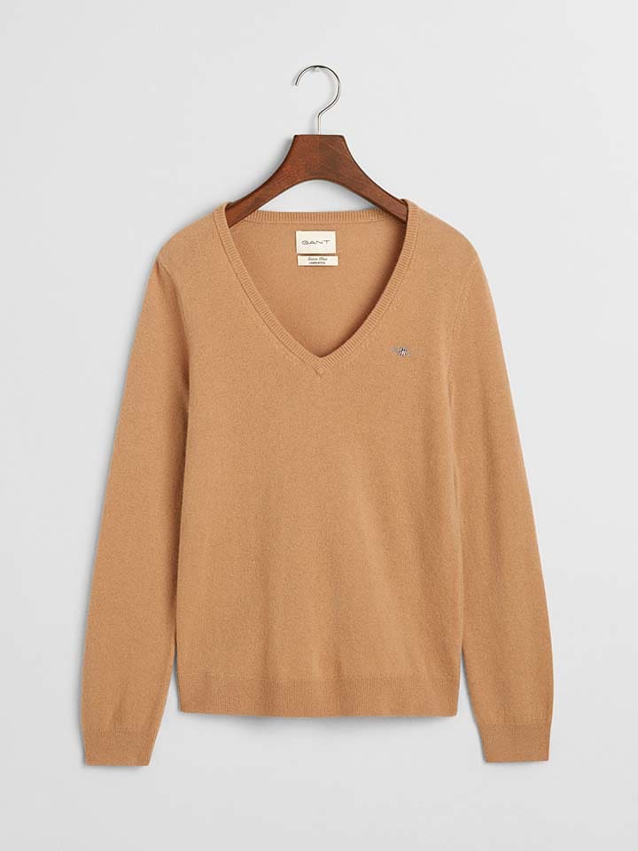 Gant Wollpullover in Camel günstig kaufen