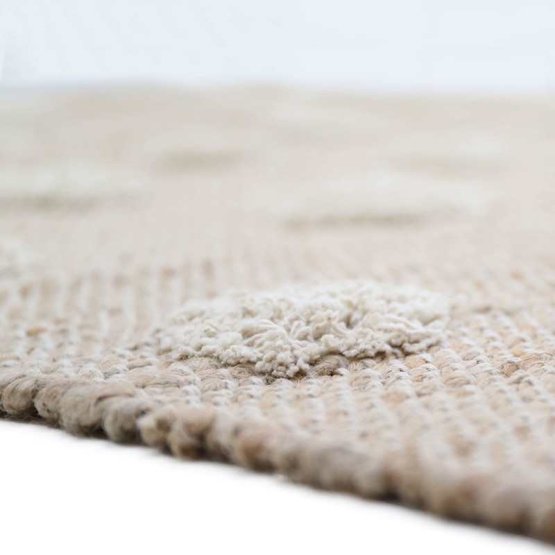 Tapis jute & coton 100x150cm NOP