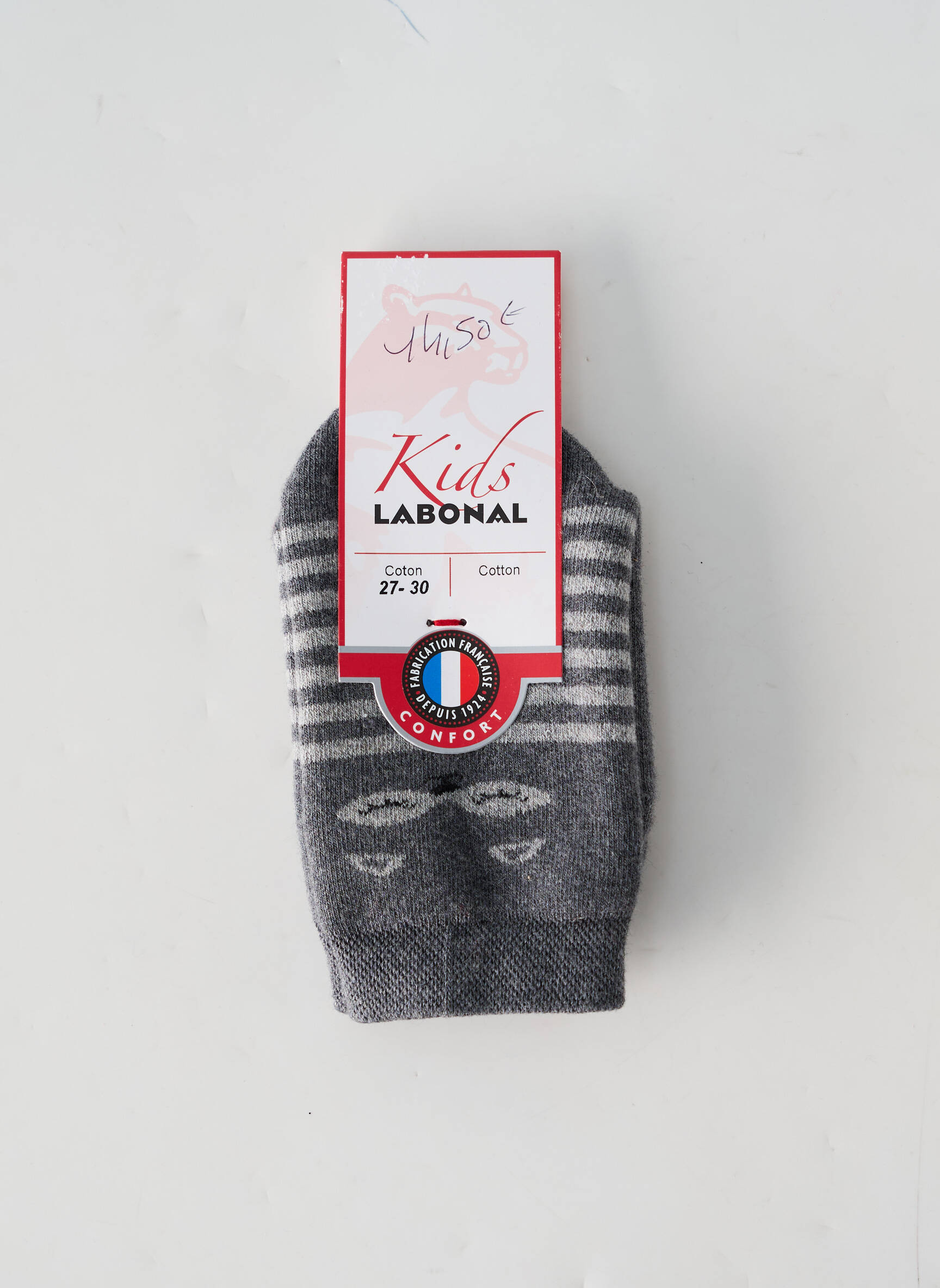 Labonal Chaussette Enfant couleur gris