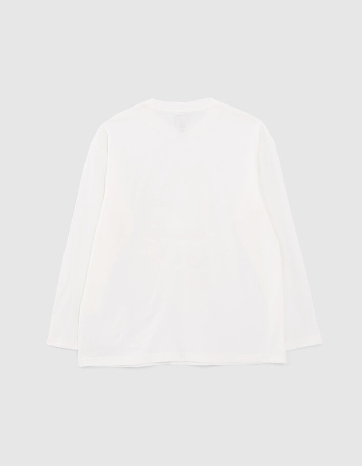T-shirt blanc visuel profil sneakers garçon