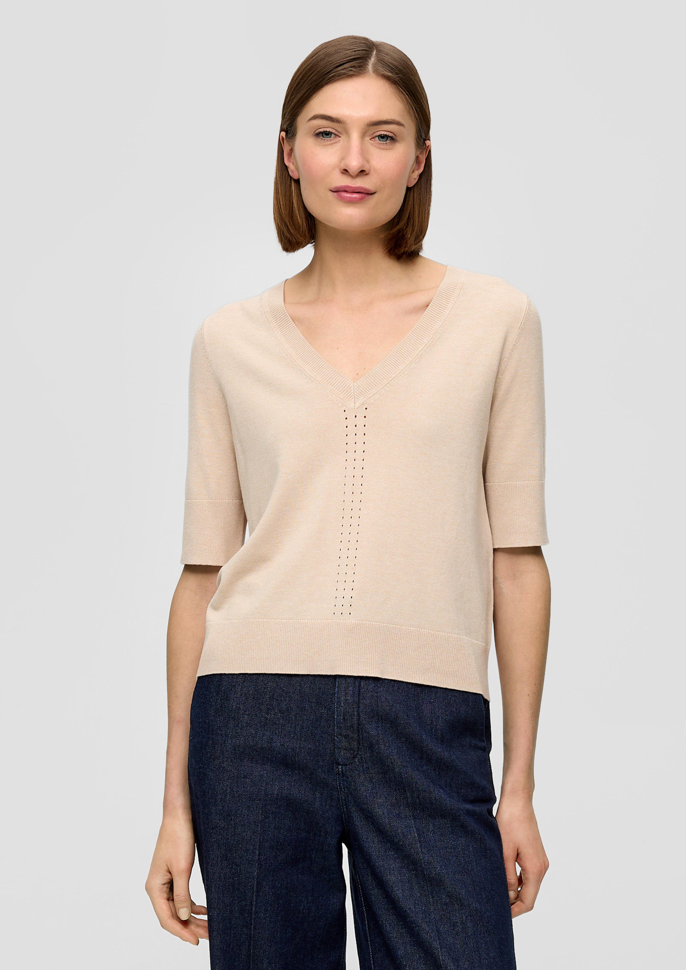 Strickshirt mit Lochmuster  2145579-81W0