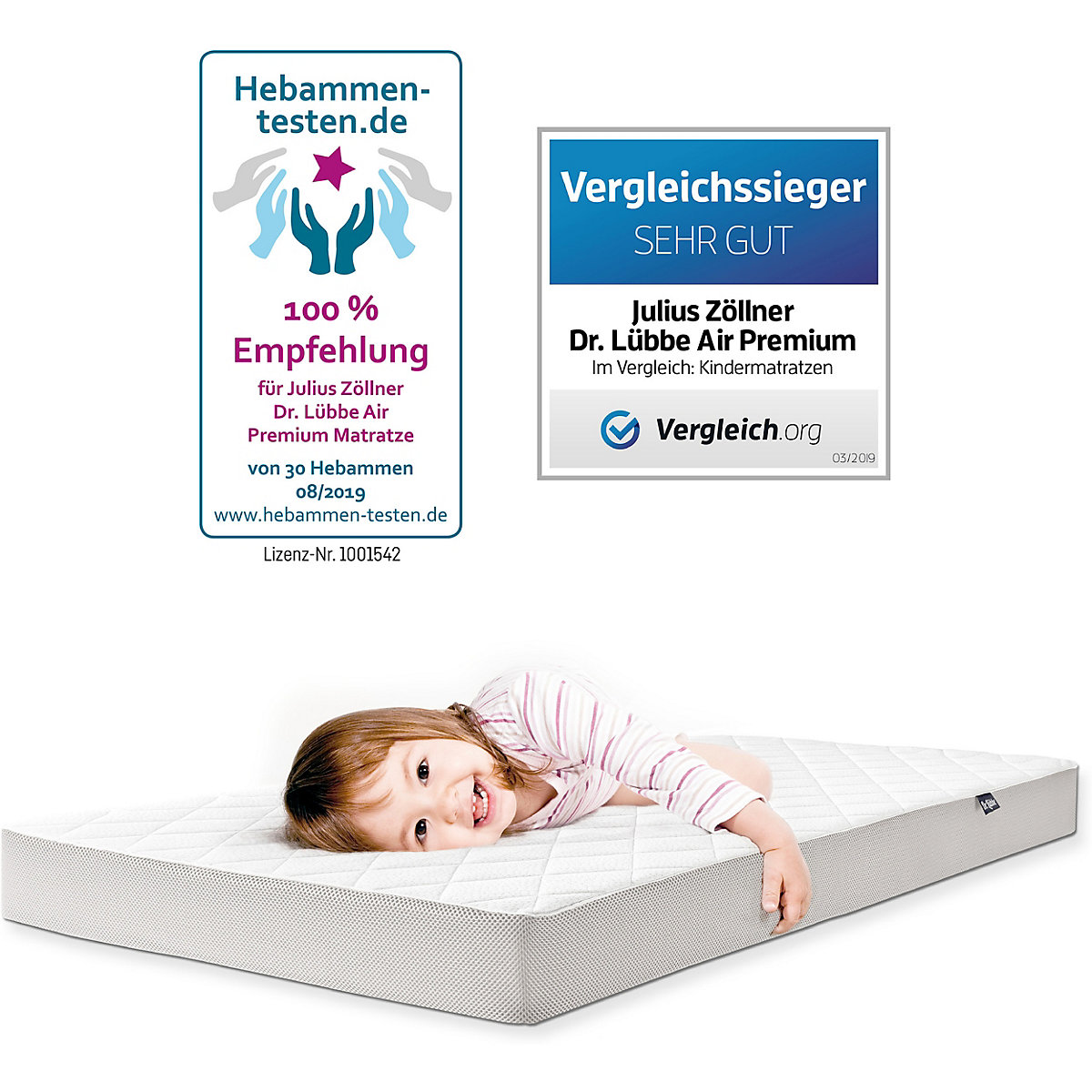 Kinder Matratze Dr. Lübbe Air Premium, 70 x 140 cm