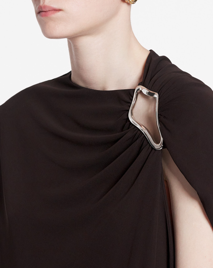 ROBE DRAPÉE SANS MANCHES