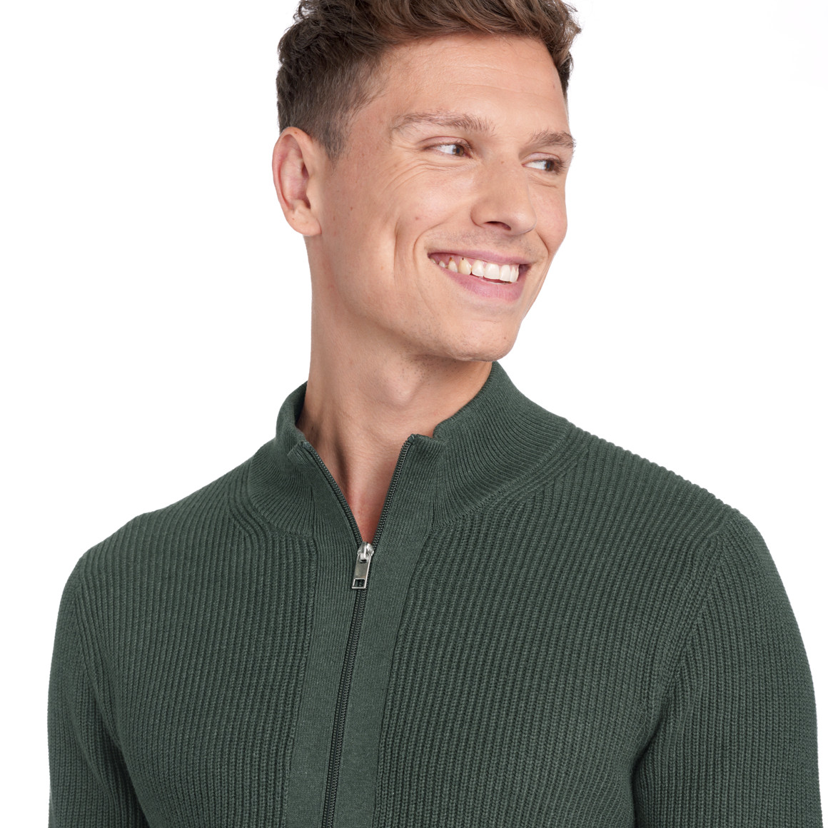 Herren Strickjacke mit Reißverschluss