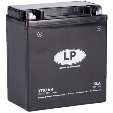 Landport SLA YTX16-4 Motorradbatterie, 12 V 14 Ah - ATU