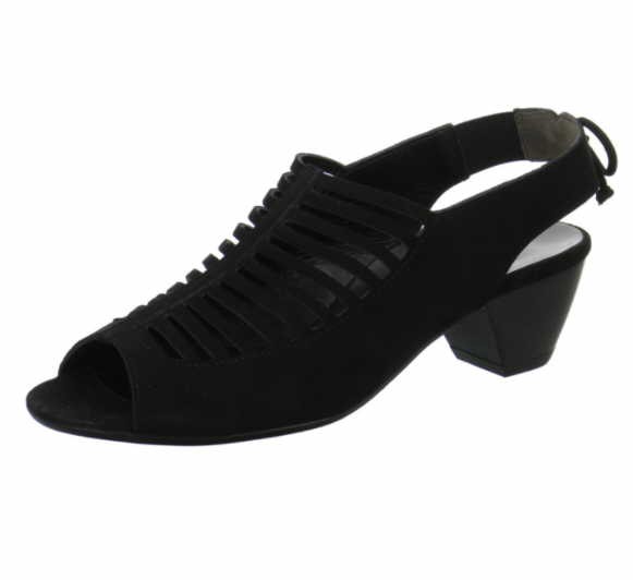PAUL GREEN Komfort Sandalen schwarz schwarz Samtziege