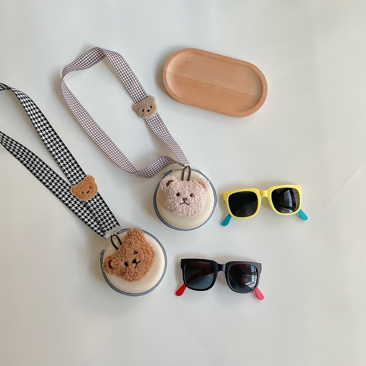 Sonnenbrillen für Kinder, tragbar, mit Etui Faltbare Sonnenbrille für Kinder Sonnenschutz