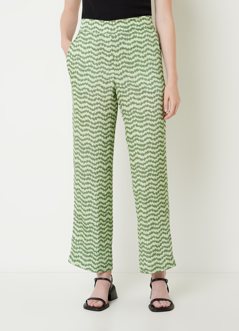 CINQUE Cisleep high waist loose fit palazzo pants with print