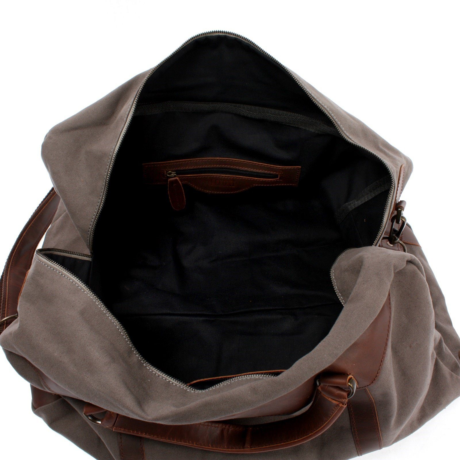 LECONI Weekender Reisetasche Handgepäck Canvas Leder LE2020