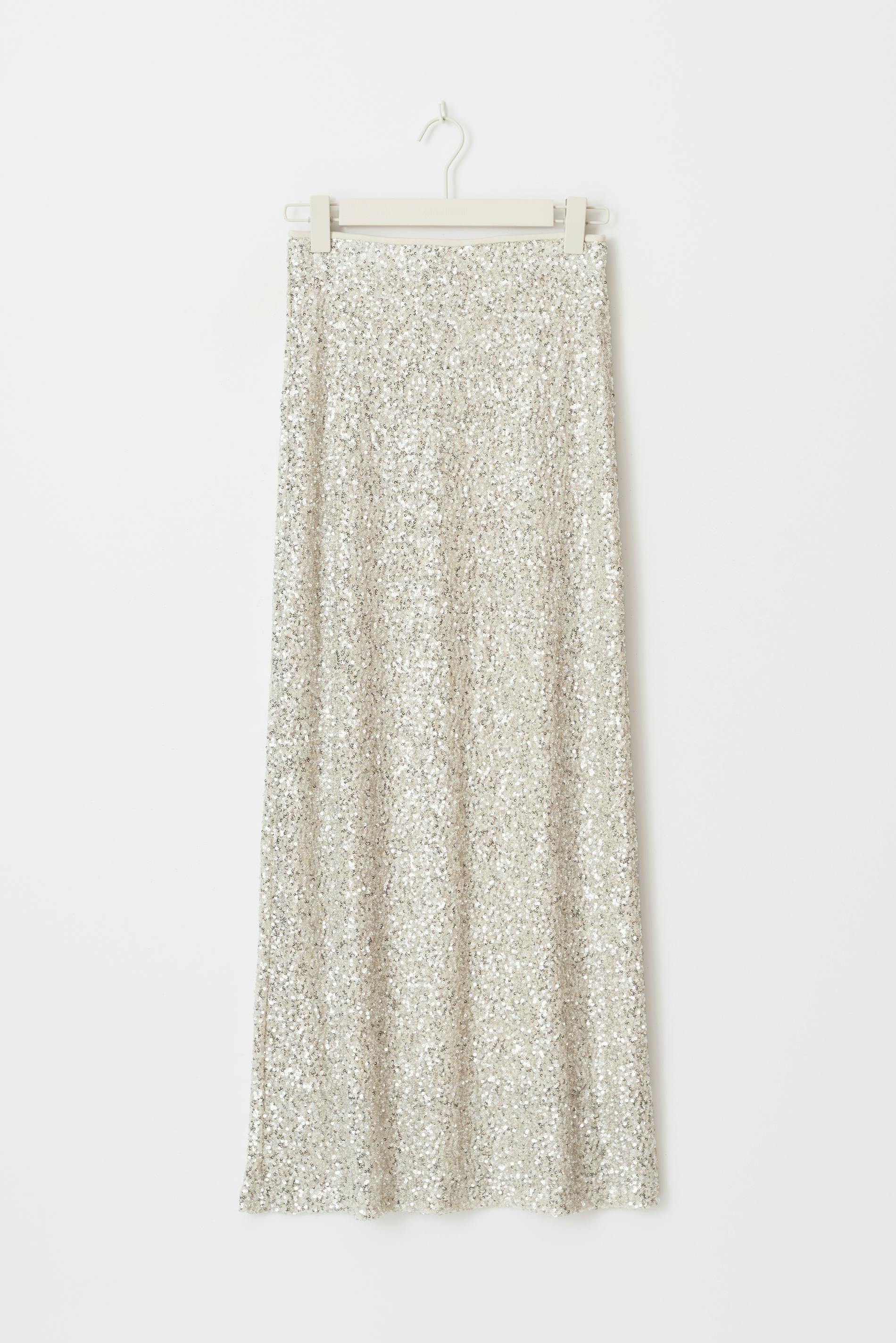 Sequin maxi skirt