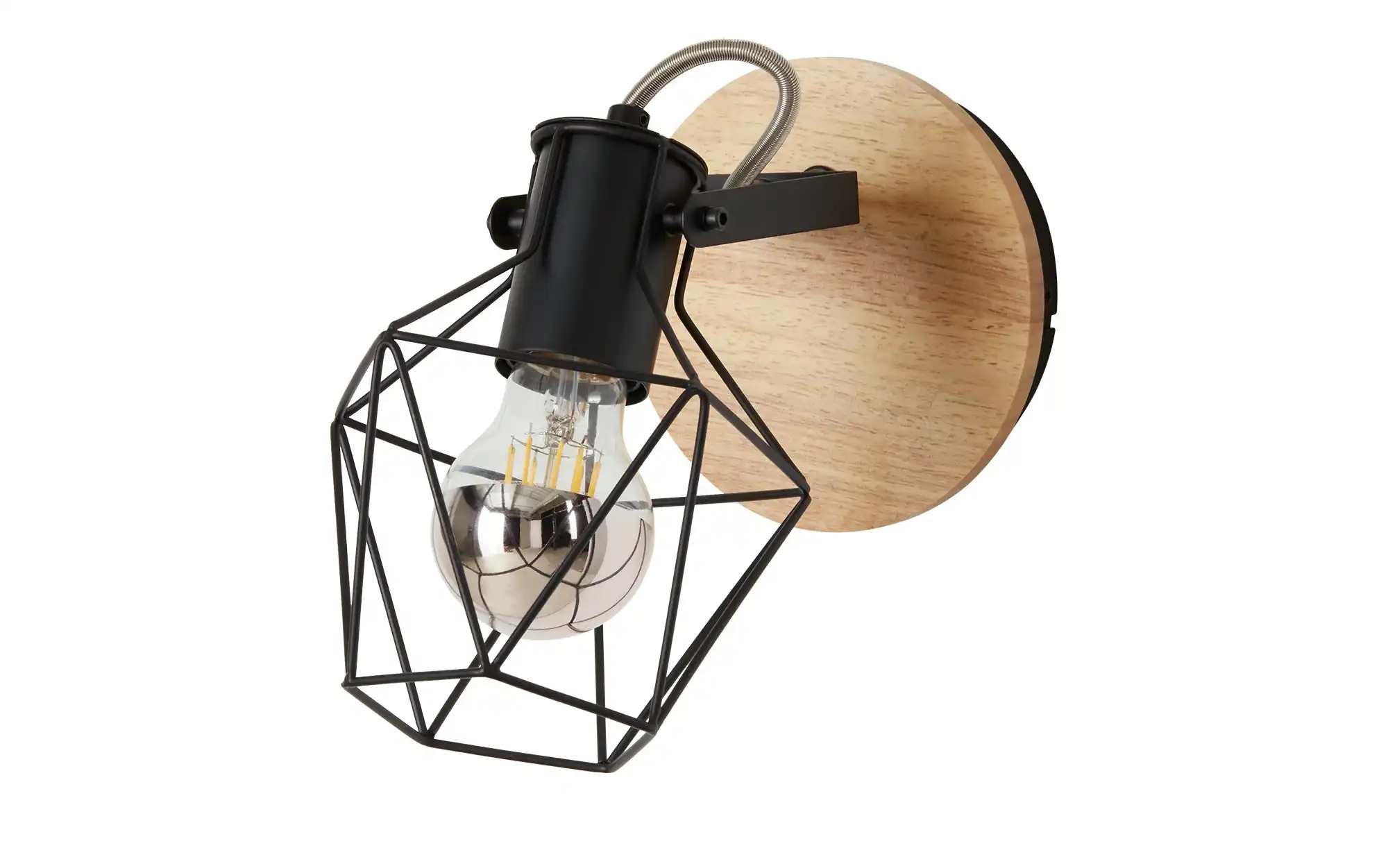 Paul Neuhaus Decken- und Wandstrahler, 1-flammig, Rubber Wood
