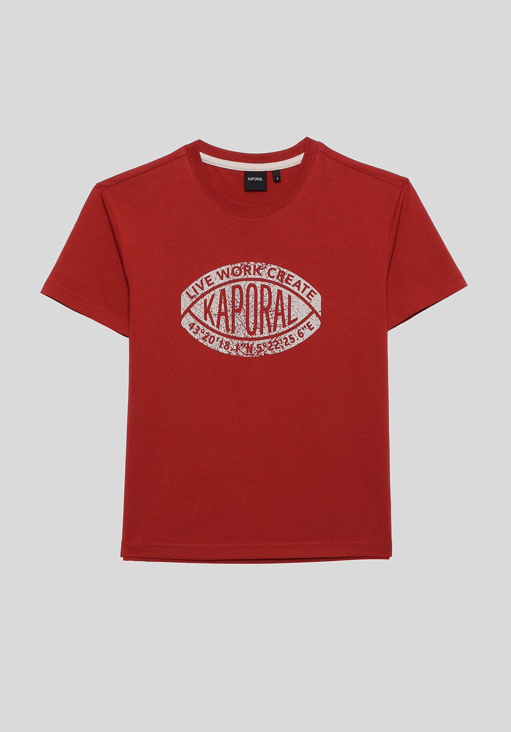 OKIDO  T-shirt rouge Garçon 100% coton