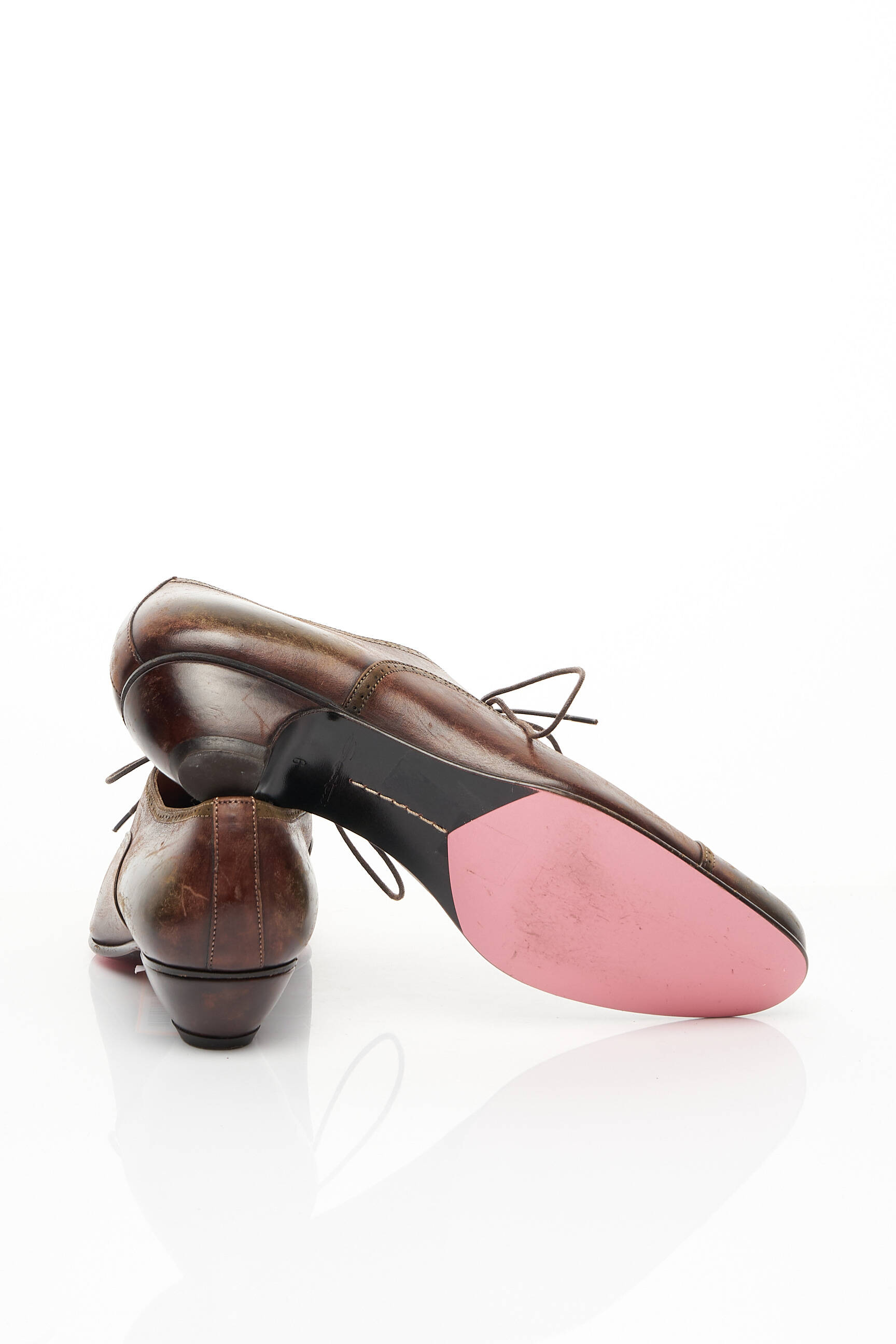 Santoni Derby Femme couleur marron