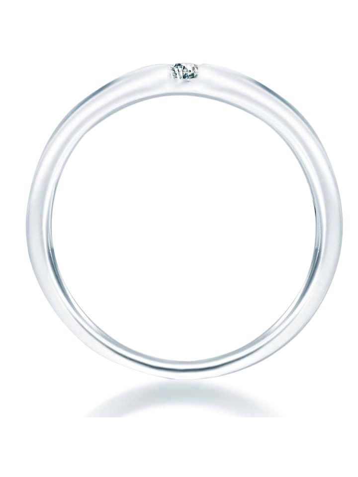 Trilani Ring Sterling Silber Zirkonia weiß in silber günstig kaufen