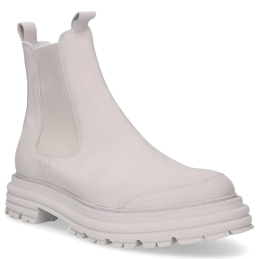 305 SOBE - Chelsea Boots ELAINE Nubukleder - beige