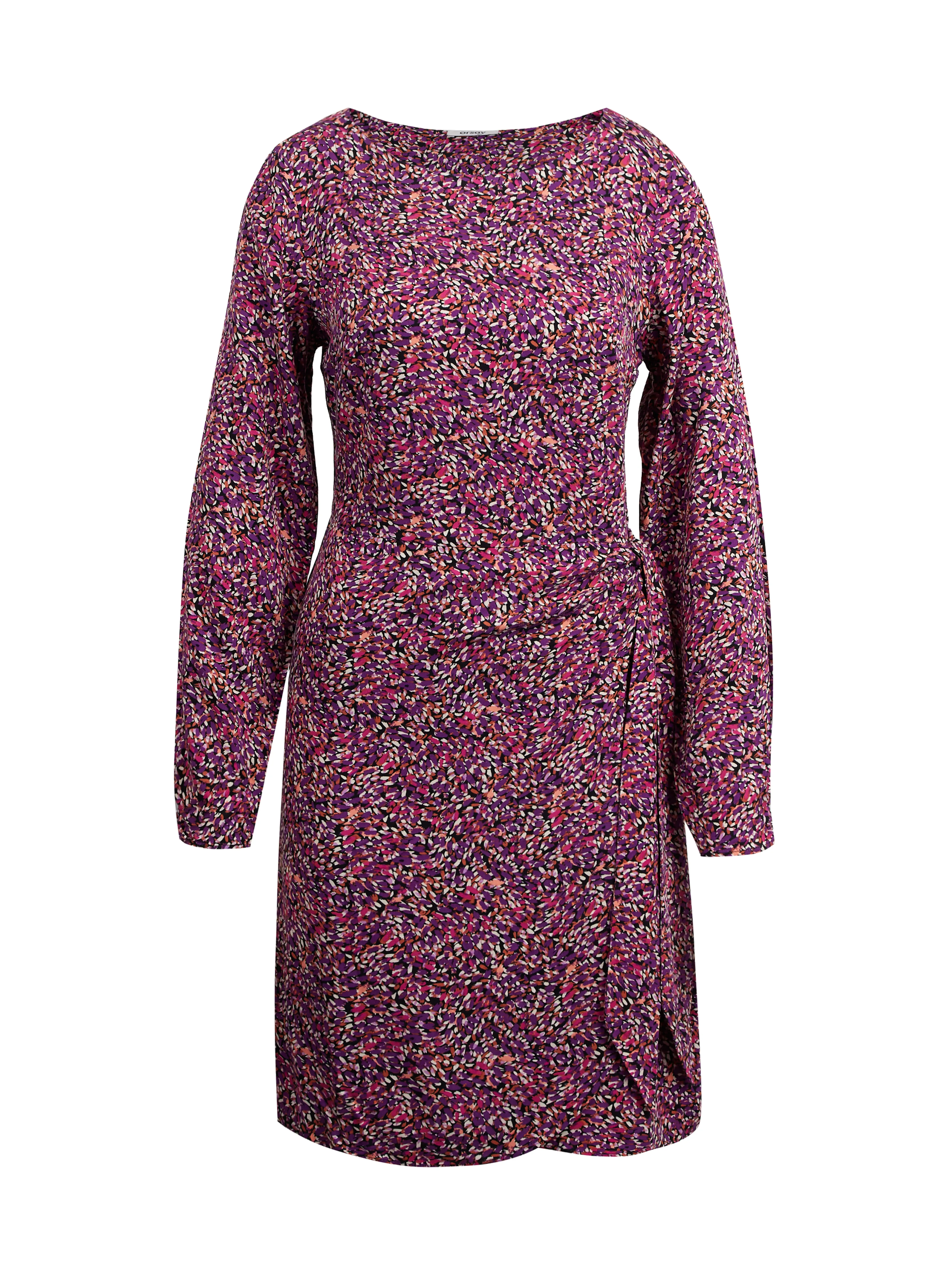 Rosa und lila gemustertes ORSAY-Damenkleid