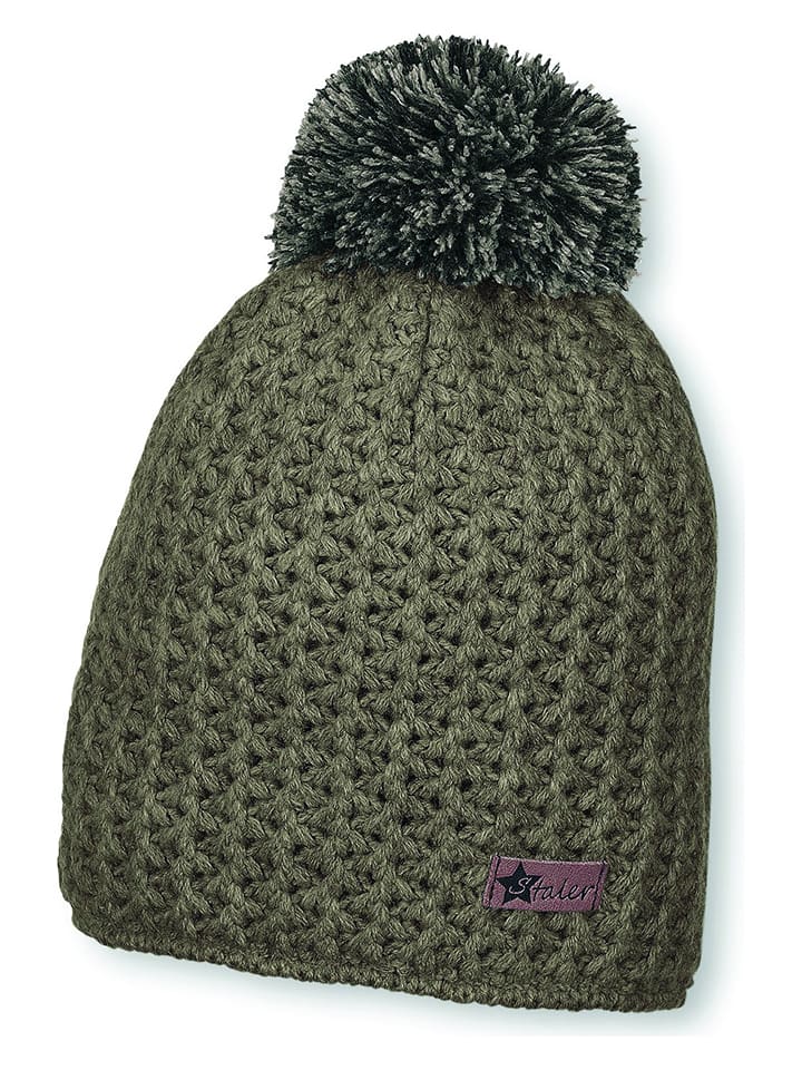 Sterntaler Bommelmütze in Khaki günstig kaufen