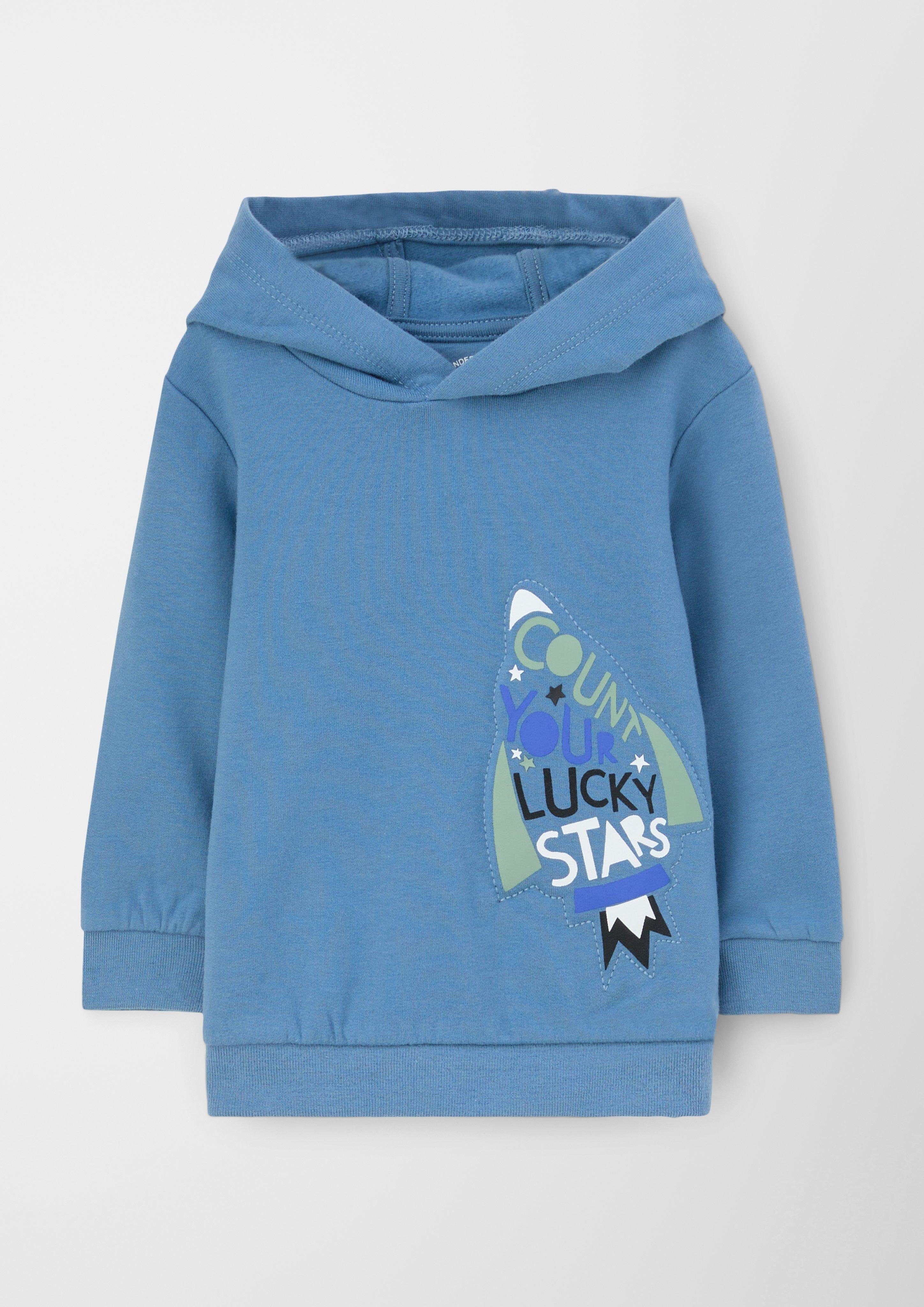 s.Oliver Sweatshirt Hoodie mit 3D-Effekt-Print 3D-Effekt