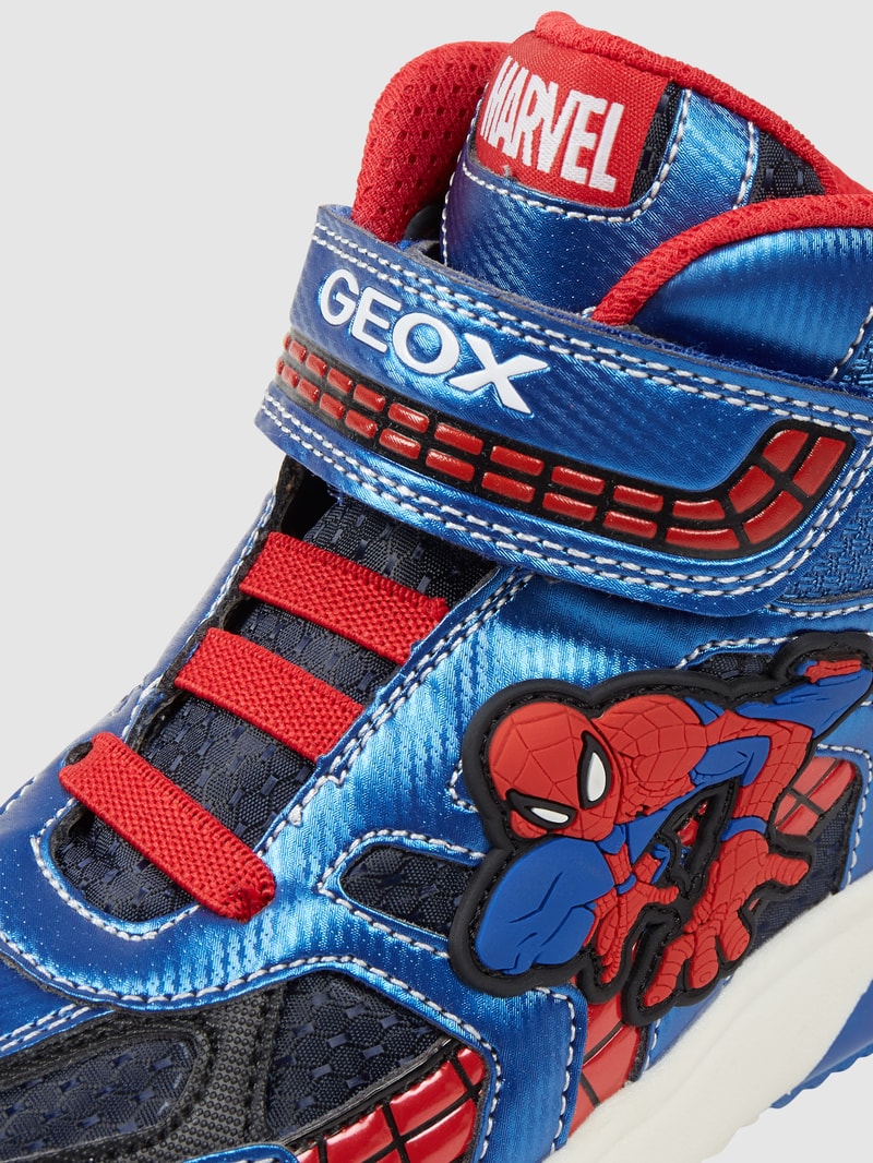 High Top Sneaker mit 'Spider-Man'-Print Modell 'Grayjay' in blau