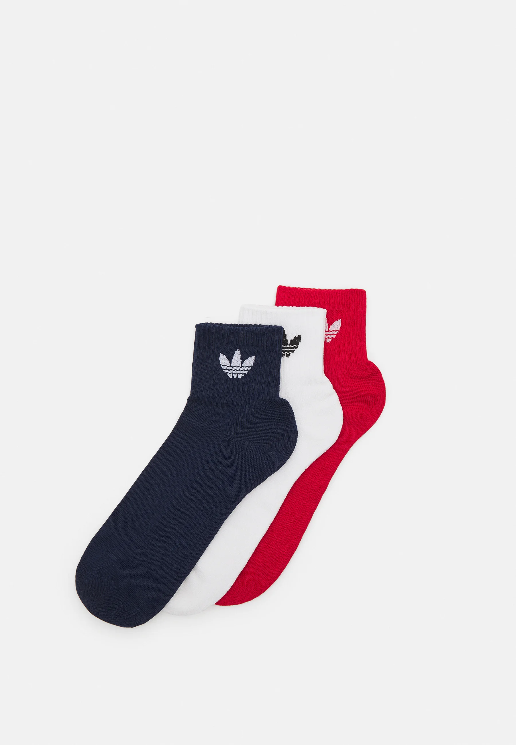 adidas Originals Calcetines unisex de media caña, paquete de 3