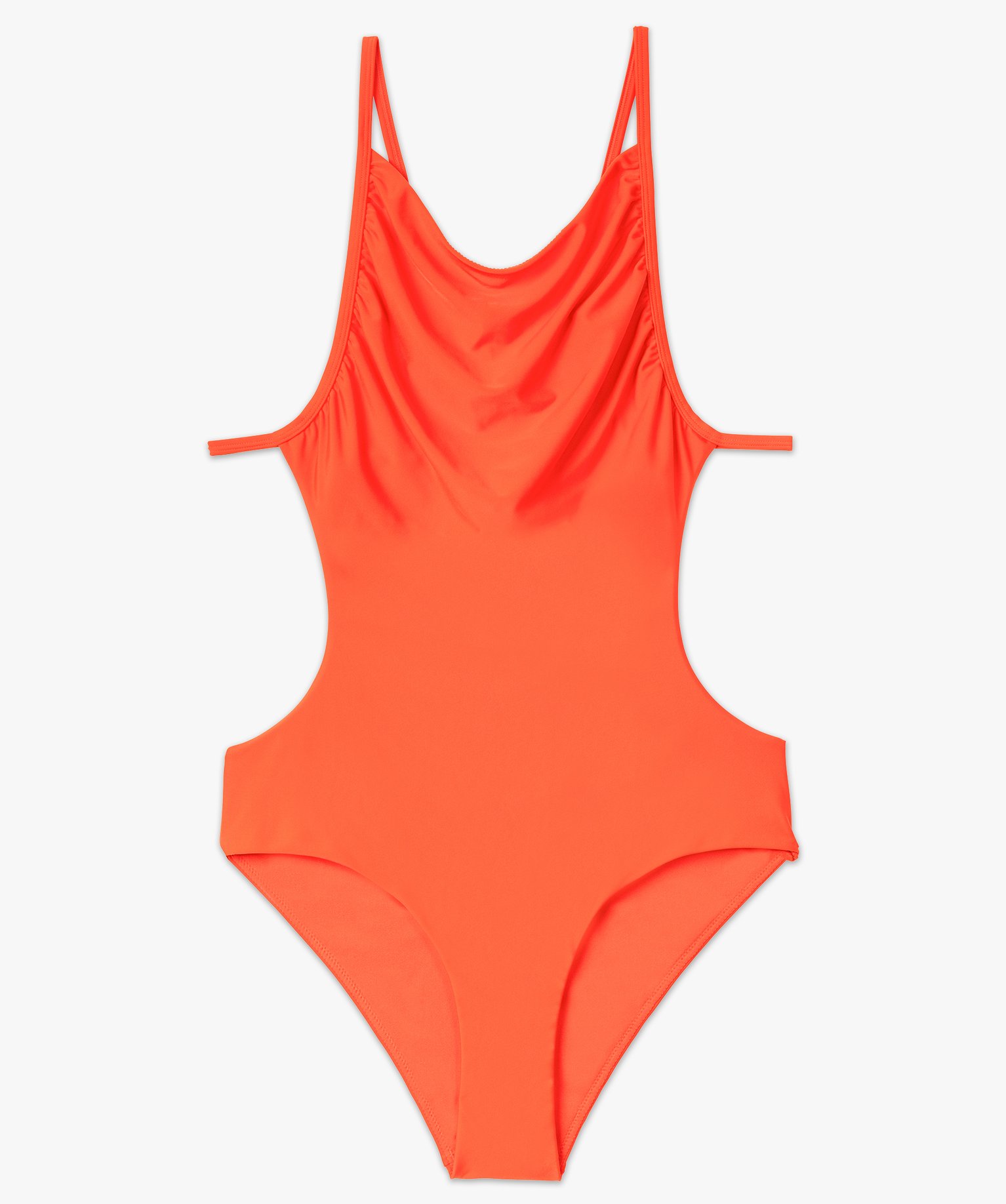 Maillot de bain femme une pièce à bretelles multi-positions rouge | GEMO