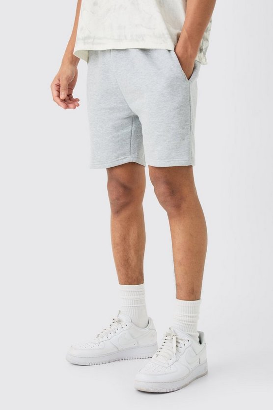 Kurze Slim-Fit Jersey-Shorts