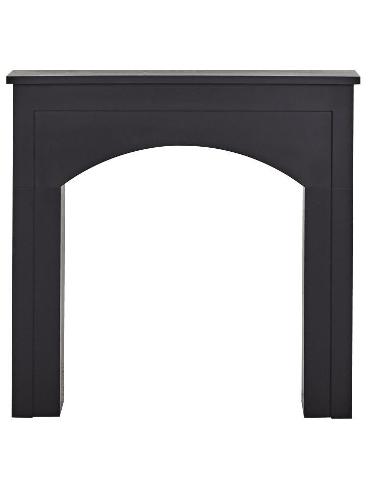 Beliani Kaminumrandung BUSSELTON in Schwarz - (W) 110 x (H) 106 x (L) 23 cm günstig kaufen onesize