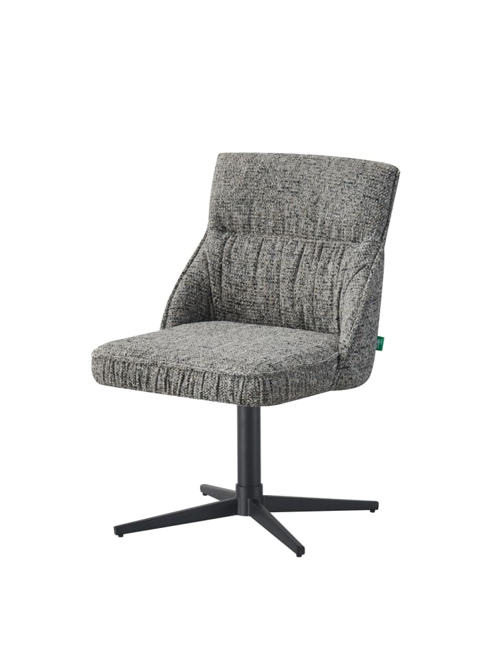 DUBI Möbel 2er-Set: Drehstuhl LORENA in Dunkelgrau - (B)49 x (H)83 x  (T)62 cm günstig kaufen onesize